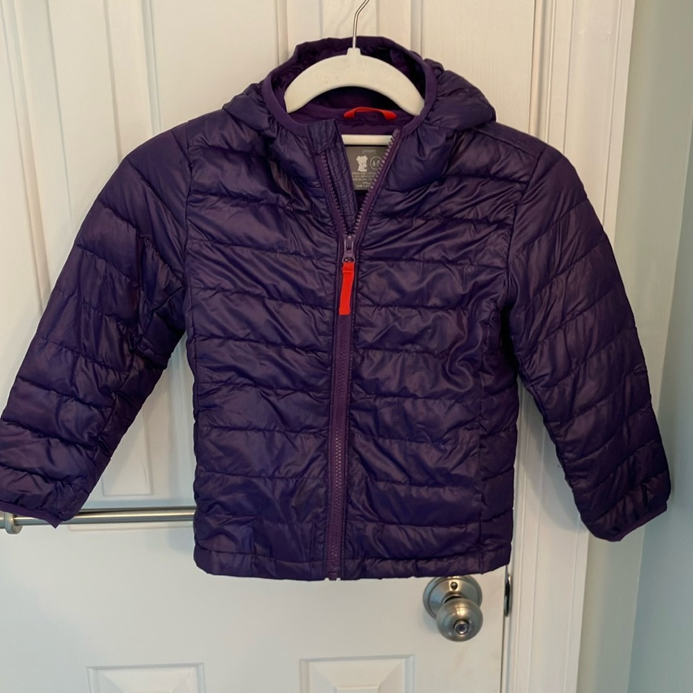 Kids Purple Puffer Jacket